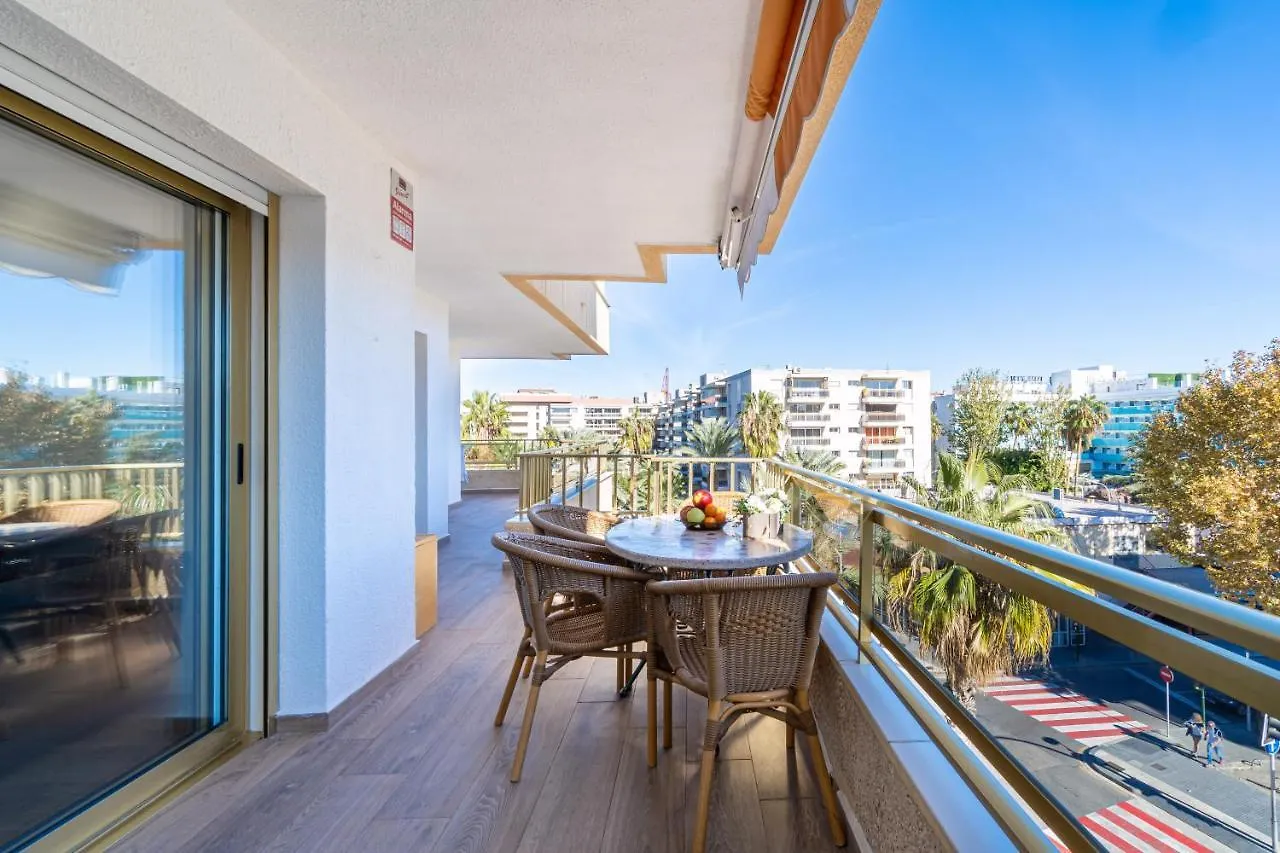 Apartament Turistmar - Amplio Apartamento Con Gran Terraza Con Vistas A Solo 50M De La Playa, Salou
